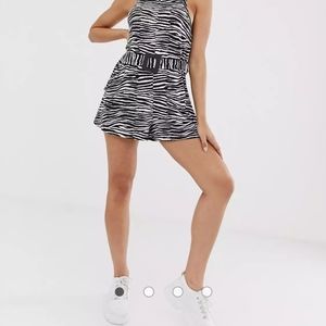 Zebra asos romper
